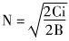 最适订货次数（N）可由下列公式