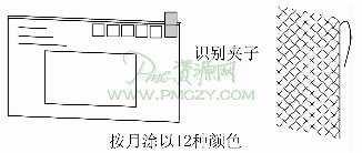 按月涂以12种颜色