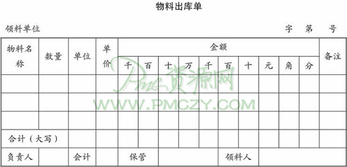 物料出库单