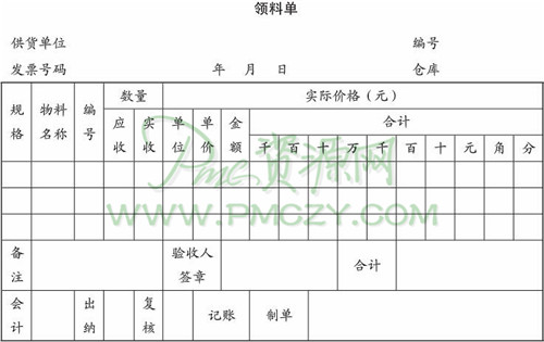 领料单