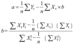 回归方程计算公式