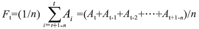 简单移动平均法计算公式