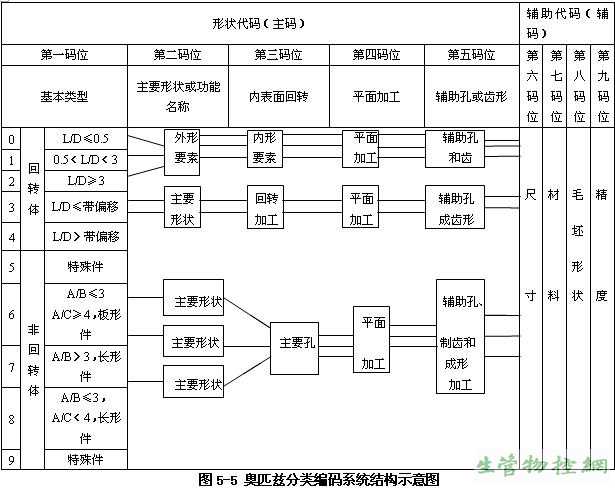 奥匹兹分类编码系统结构示意图